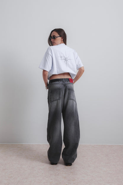 STORM GREY DOUBLE KNEE JEANS