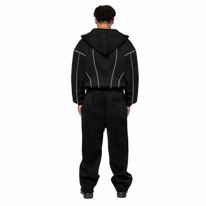 GREY LINE TRACKSUIT BLACK