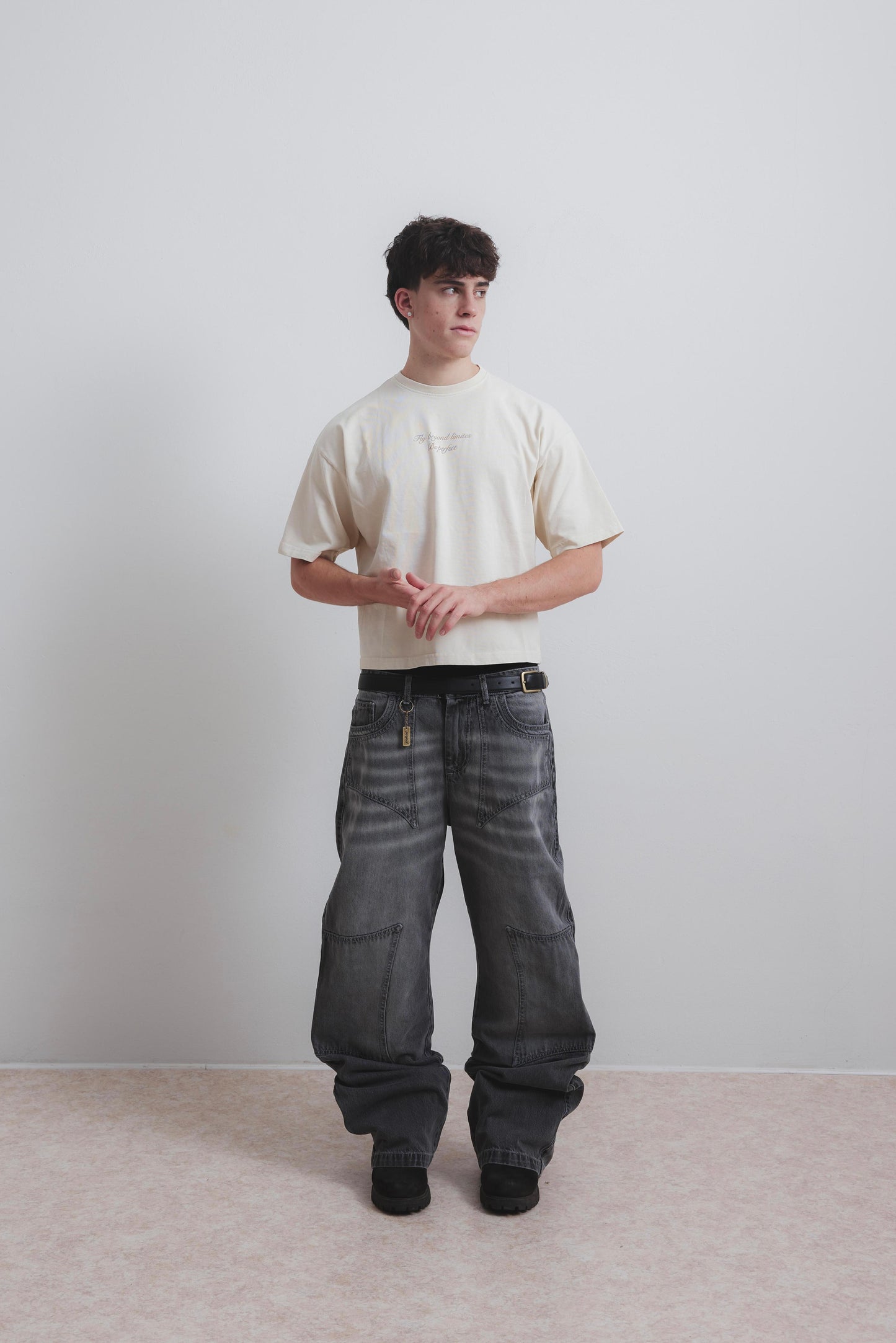 LIGHT SAND BUTTERFLY TEE