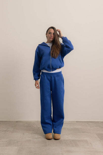 ROYAL BLUE ZIP HOODIE