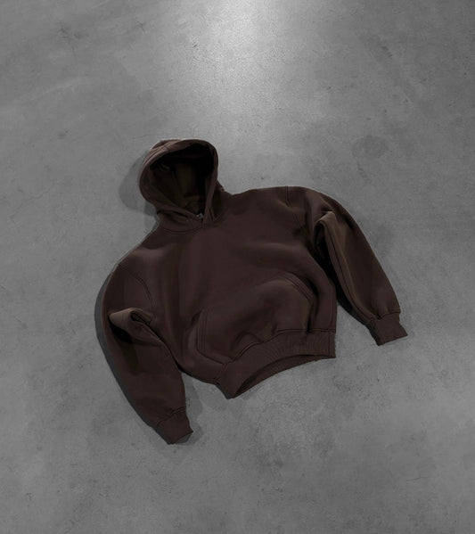 DARK BROWN HOODIE