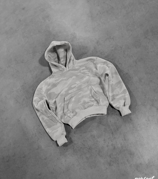 PEARL GREY CAMO HOODIE