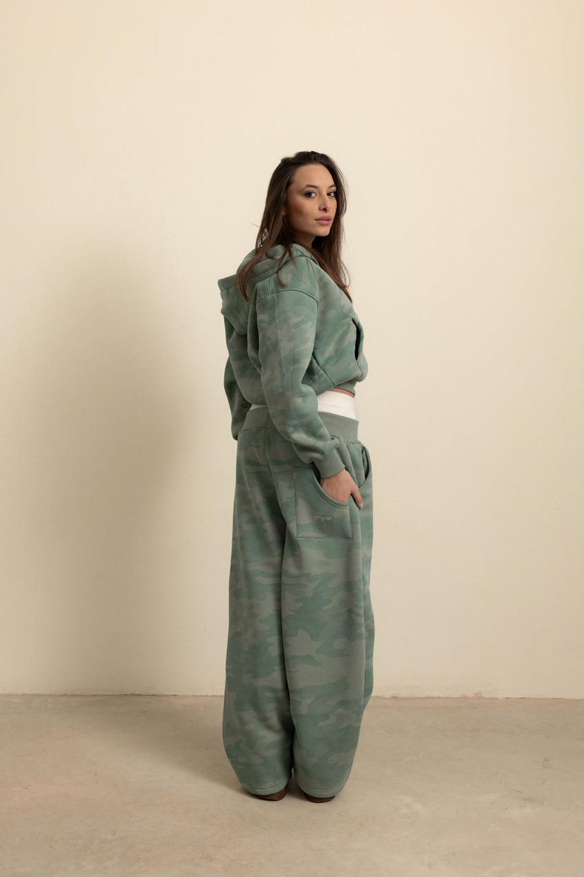 SAGE GREEN CAMO HOODIE