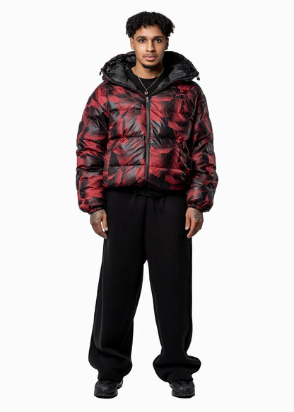 DOUBLE-SIDED PUFFER BLACK/RED